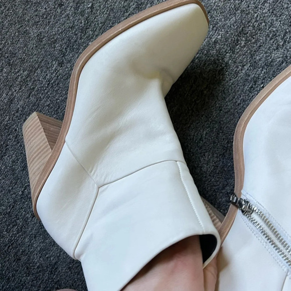 Rag & Bone Axel Leather Square Toe Booties, size 40 - Picture 3 of 9